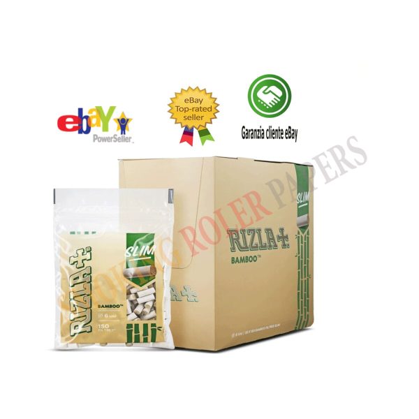Rizla Bamboo Slim 6 mm Zigarettenfilter – 150 Filter