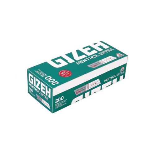 Tubetti per sigarette Gizeh Menthol King Size con filtro lungo 24 mm – Confezione da 200 tubetti