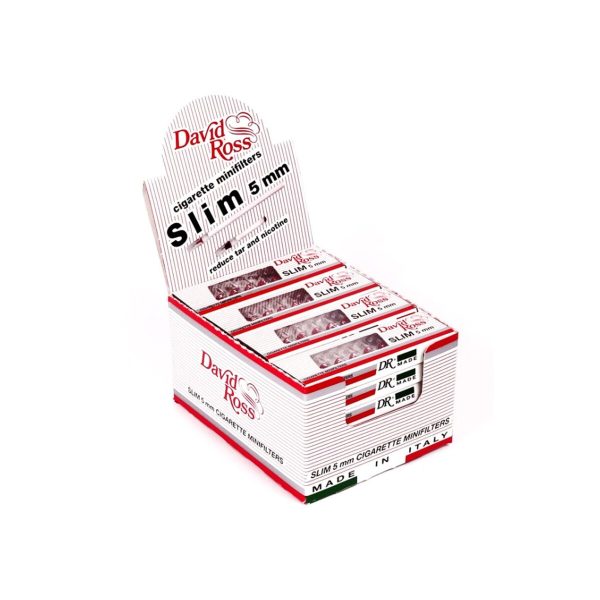 master-145 David & Ross Slim 5 mm Zigarettenspitzen wiederverwendbar – 24 Blister à 10 Stück