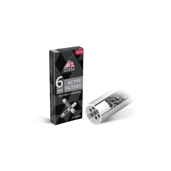 master-19 Gizeh Extra Slim Flavor 6 mm Aktivkohlefilter – 10 Filter
