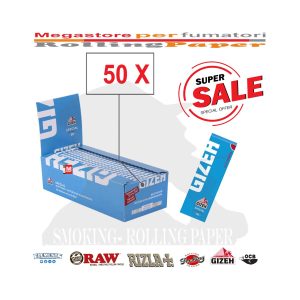 Cartine Gizeh Special Extra Fine Blue Corte Regular – Confezione da 50 libretti