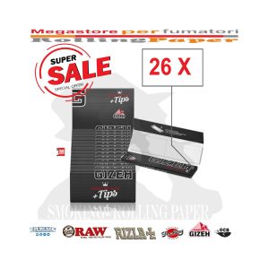 Cartine Gizeh Black King Size Slim con filtri – Confezione da 26 libretti