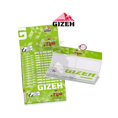 master-195 Cartine Gizeh Super Fine King Size Slim con filtri – Confezione da 26 libretti