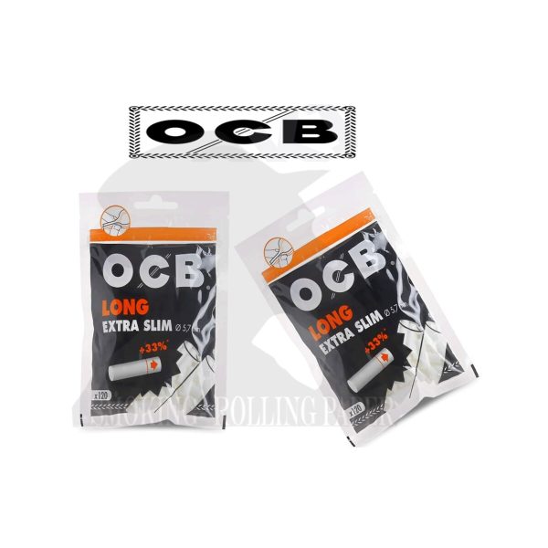 master-226 OCB Extra Slim 5,7 mm Zigarettenfilter extra lang – 20 Beutel à 120 Filter