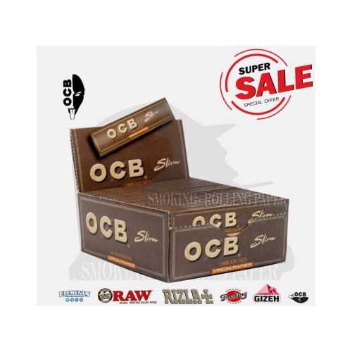 master-233 Cartine OCB Virgin Brown Gold King Size Slim – Confezione da 50 libretti