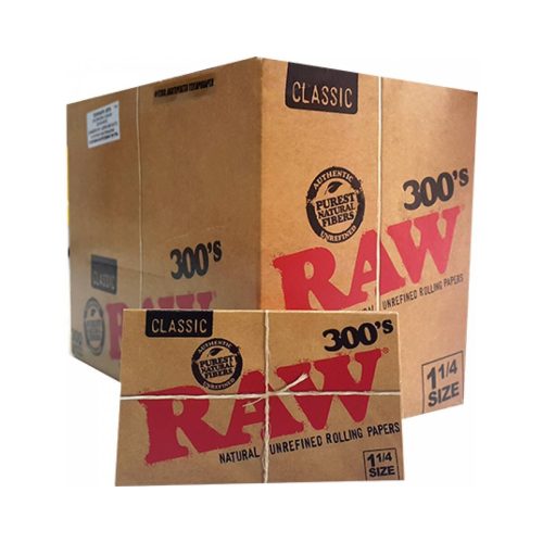 Cartine RAW Classic 300’s Medium 1¼ – 40 libretti da 300 fogli