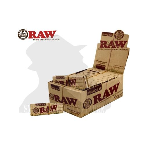 Cartine RAW Organic Connoisseur Medium 1¼ con filtri – Confezione da 24 libretti