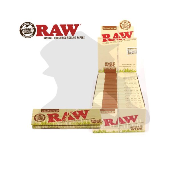 master-273 RAW Organic Wide Regular Zigarettenpapier – Packung mit 50 Heftchen