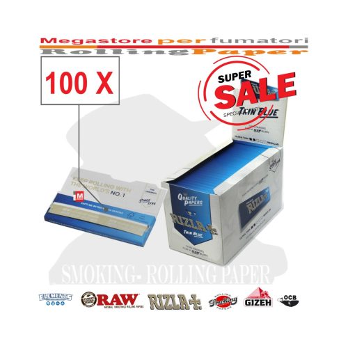 Cartine Rizla Blue Corte Regular – Confezione da 100 libretti