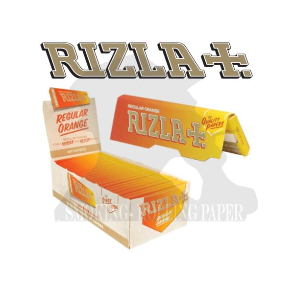master-291 Rizla Orange Regular Size Rolling Papers – Pack of 50 Booklets