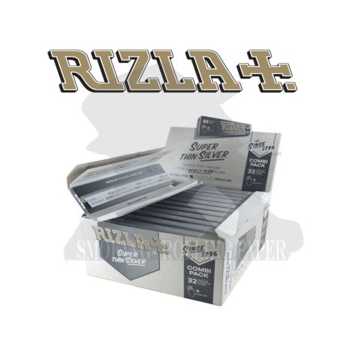 master-299 Cartine Rizla Silver King Size Slim con filtri – Confezione da 24 libretti