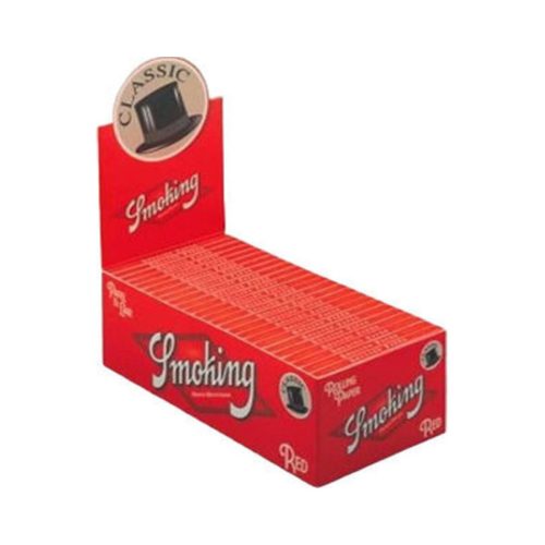 Cartine Smoking Classic Red Corte Regular – Confezione da 50 libretti
