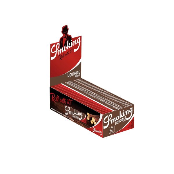 master-308 Smoking Liquorice Regular Zigarettenpapier – Packung mit 50 Heftchen