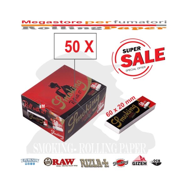 Filtres en carton Smoking Deluxe Medium Slim – 50 carnets