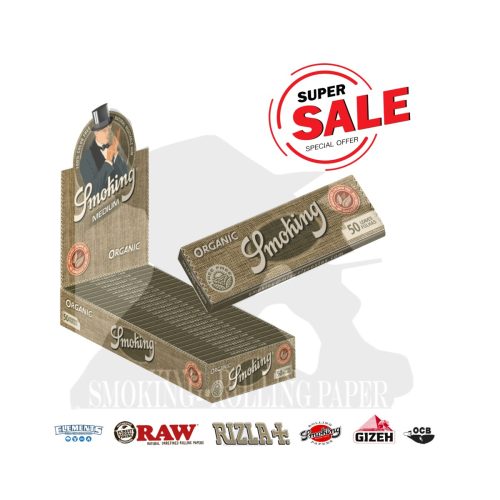 Cartine Smoking Organic ECO Corte Regular – Confezione da 25 libretti