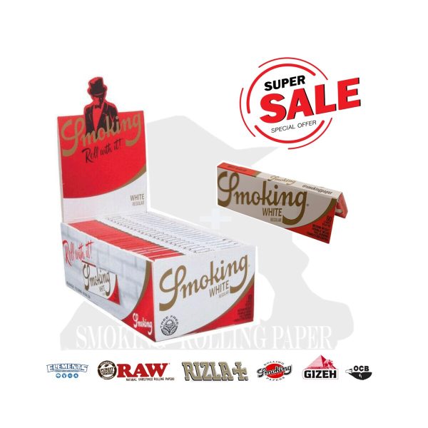 master-337 Smoking White Regular Zigarettenpapier – Packung mit 50 Heftchen