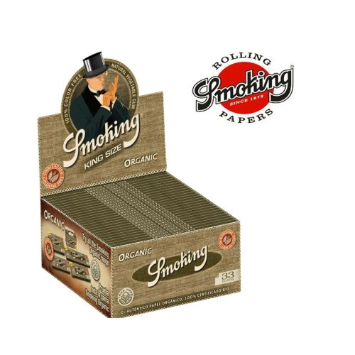 master-349 Cartine Smoking Organic King Size Slim in canapa – Confezione da 50 libretti