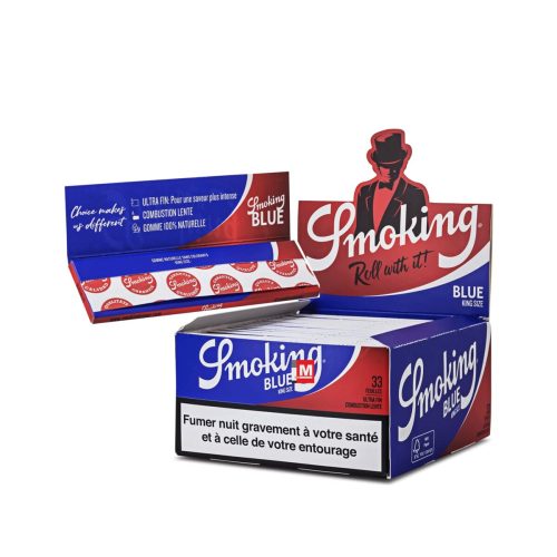 Cartine Smoking Blue King Size Slim – Confezione da 50 libretti