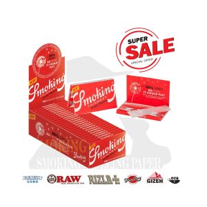 Cartine Smoking Thinnest Double Regular 69 × 37 mm – 25 libretti da 120 fogli