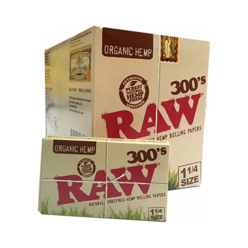 Cartine RAW Organic 300’s Medium 1¼ – 40 libretti da 300 fogli